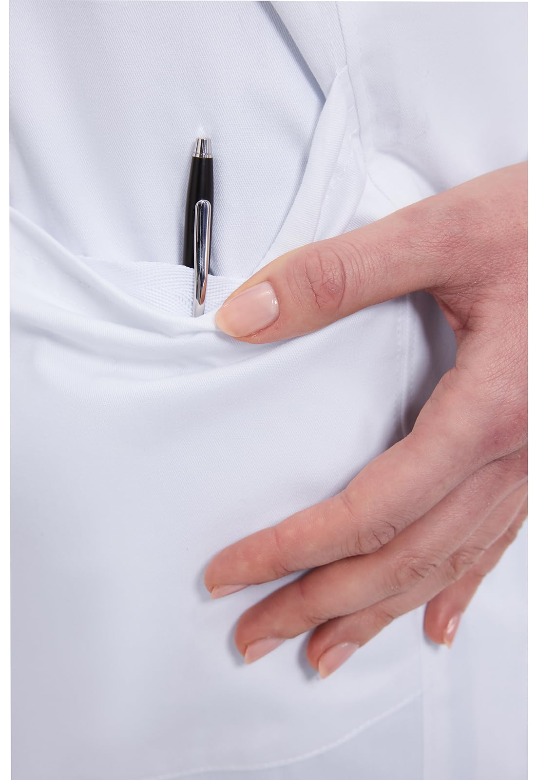 Dickies Contemporary Fit Women's 37" Twill Fitted Lab Coat 82401 - Image 3