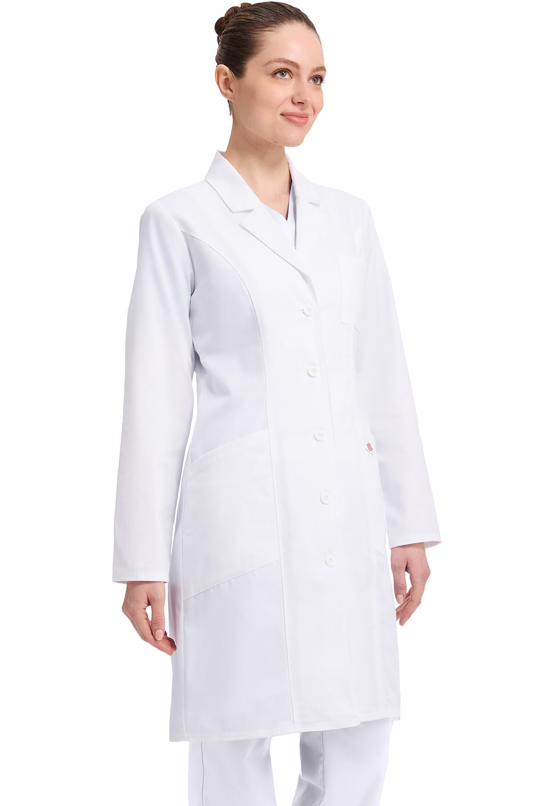 Dickies Contemporary Fit Women's 37" Twill Fitted Lab Coat 82401 - Image 6