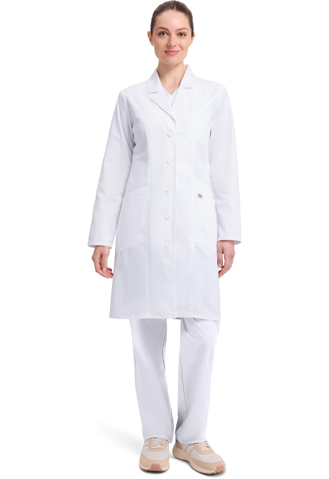 Dickies Contemporary Fit Women's 37" Twill Fitted Lab Coat 82401 - Image 7