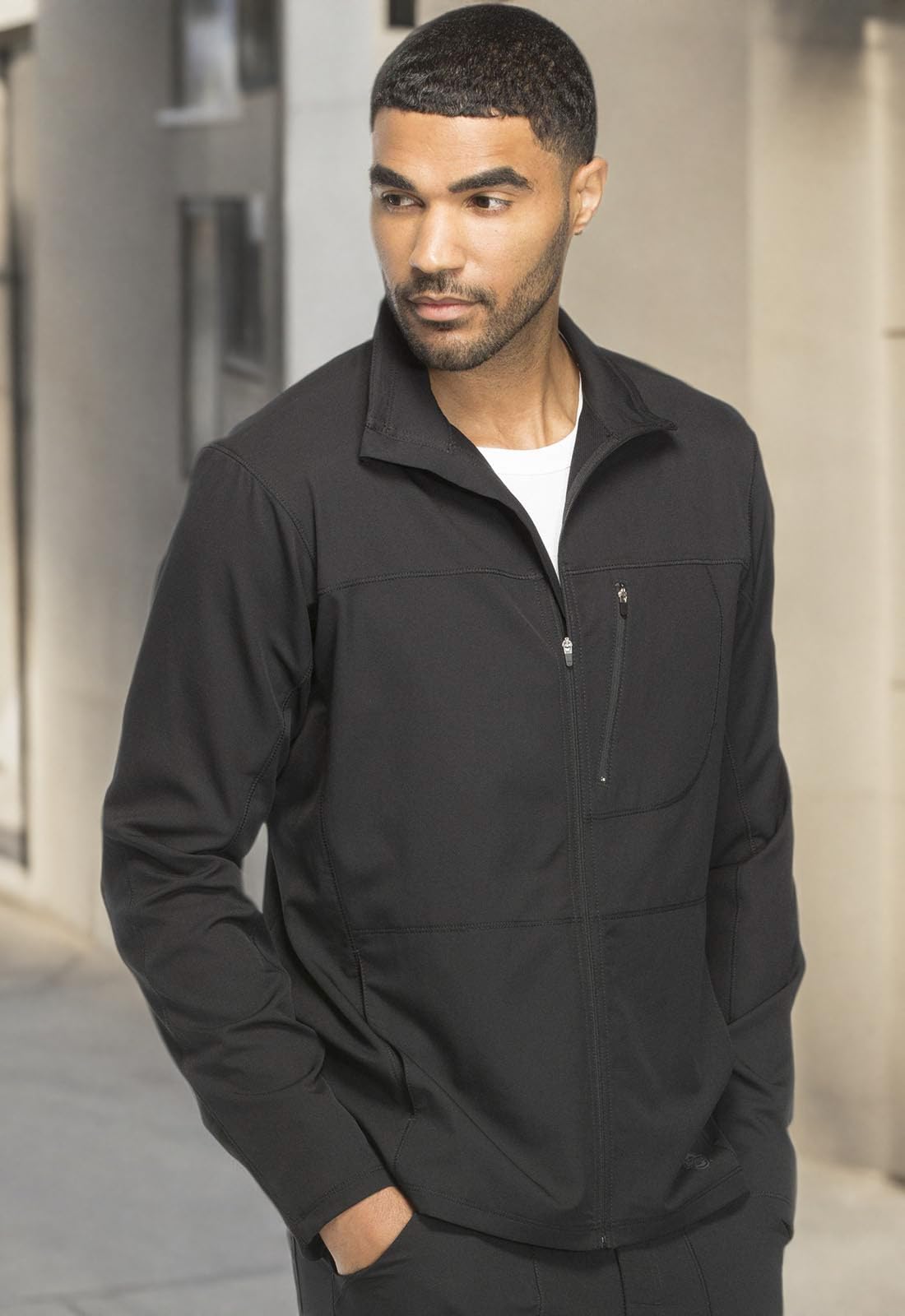 Dickies Dynamix Men Warm Up Scrubs Jacket Zip Front DK310 - Image 7