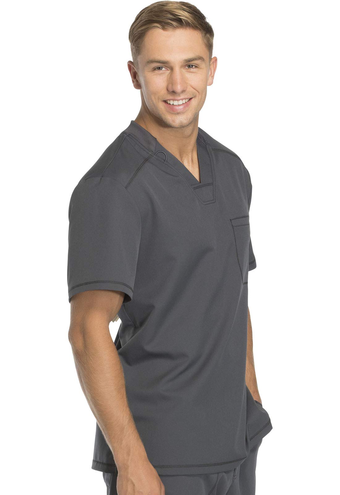Dickies Dynamix Scrubs for Men Athletic-Inspired V-Neck Chest Pocket Scrub Top with Four-Way Stretch & Moisture Wicking DK610 - Image 6