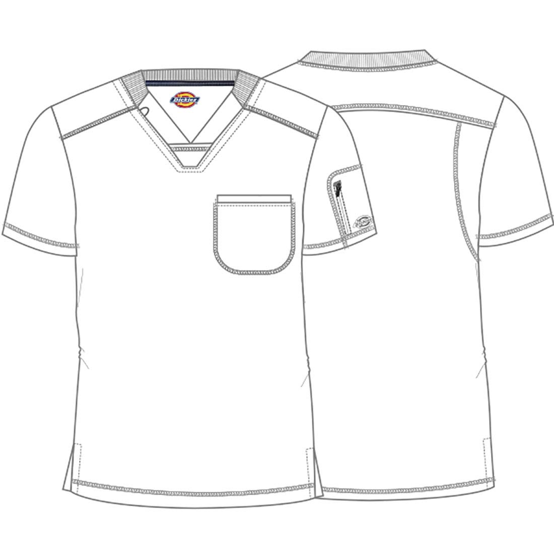 Dickies Dynamix Scrubs for Men Athletic-Inspired V-Neck Chest Pocket Scrub Top with Four-Way Stretch & Moisture Wicking DK610 - Image 7