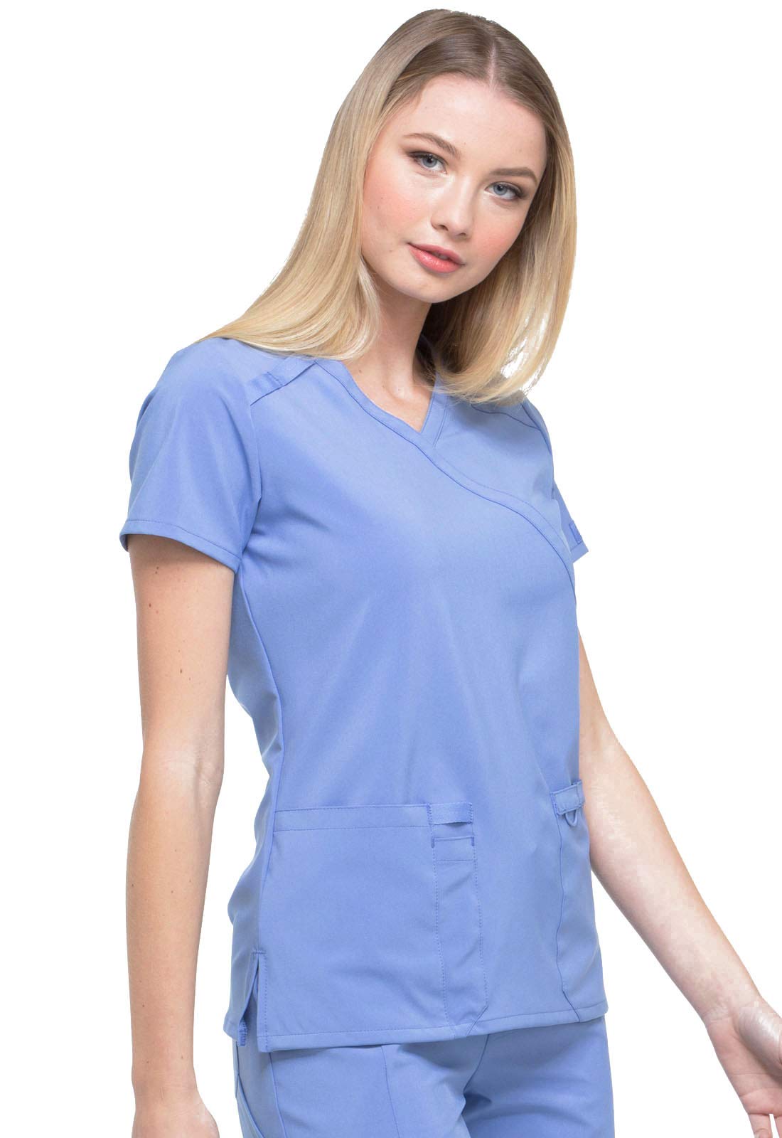 Dickies EDS Essentials, Mock Wrap Top Scrubs for Women with Four-Way Stretch and Moisture Wicking DK625 - Image 6