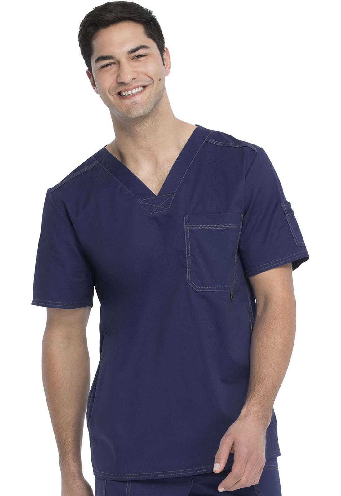 Dickies Gen Flex Men Scrubs Top V-Neck 81722 - Image 7