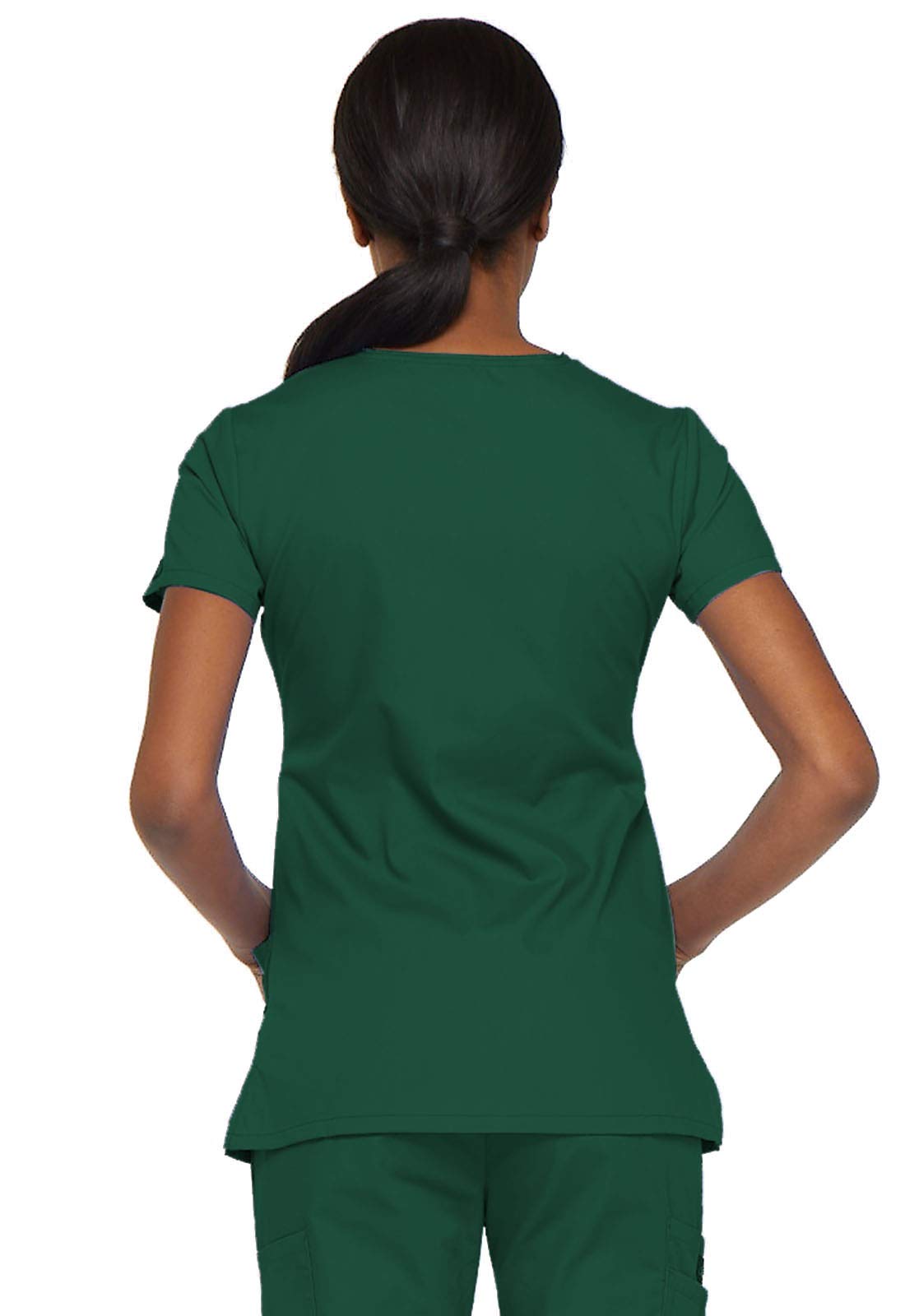 Dickies Gen Flex Women Scrubs Top Mock Wrap 817355. - Image 4