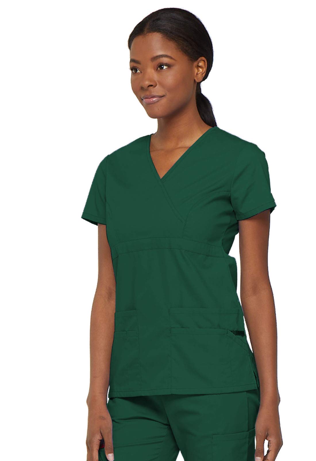 Dickies Gen Flex Women Scrubs Top Mock Wrap 817355. - Image 5