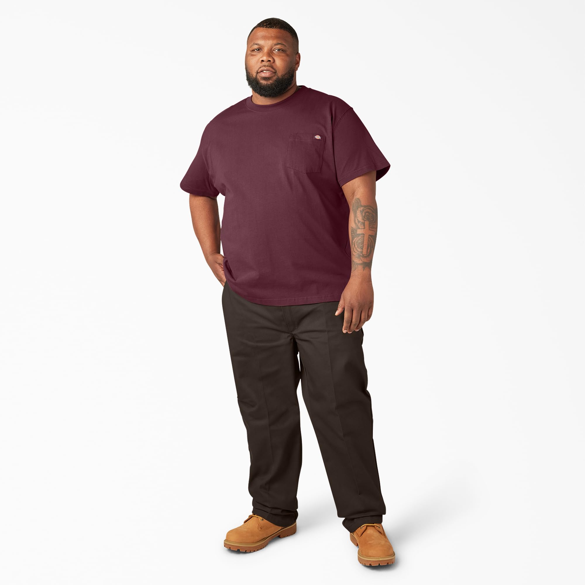 Dickies Men's Big & Tall Heavyweight Crew Neck Short Sleeve Tee Big-Tall - Image 5