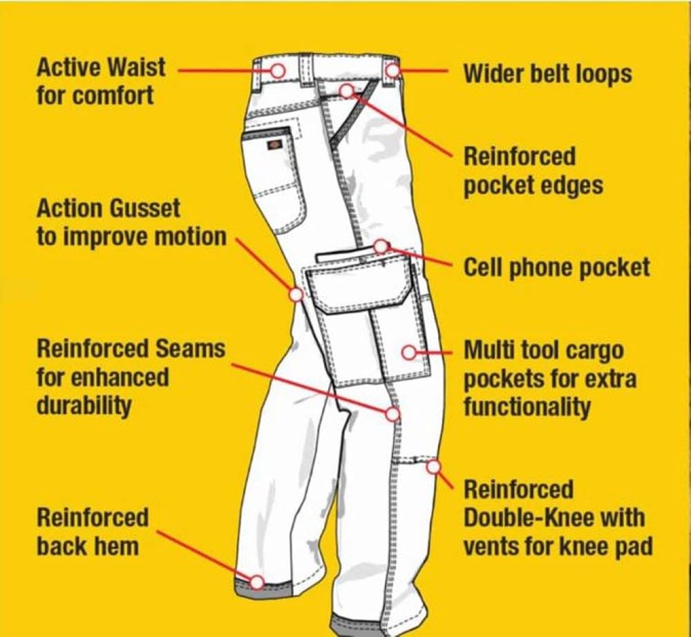 Dickies Men's Duratech Ranger Duck Cargo Pants – Utility Work Pants with Tool Pockets for Construction, Warehouse - Image 4