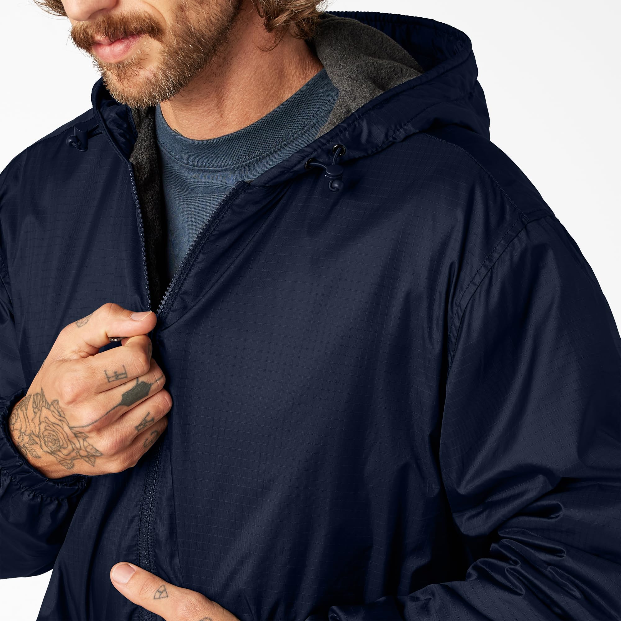 Dickies Men's Fleece Lined Hooded Jacket - Image 5