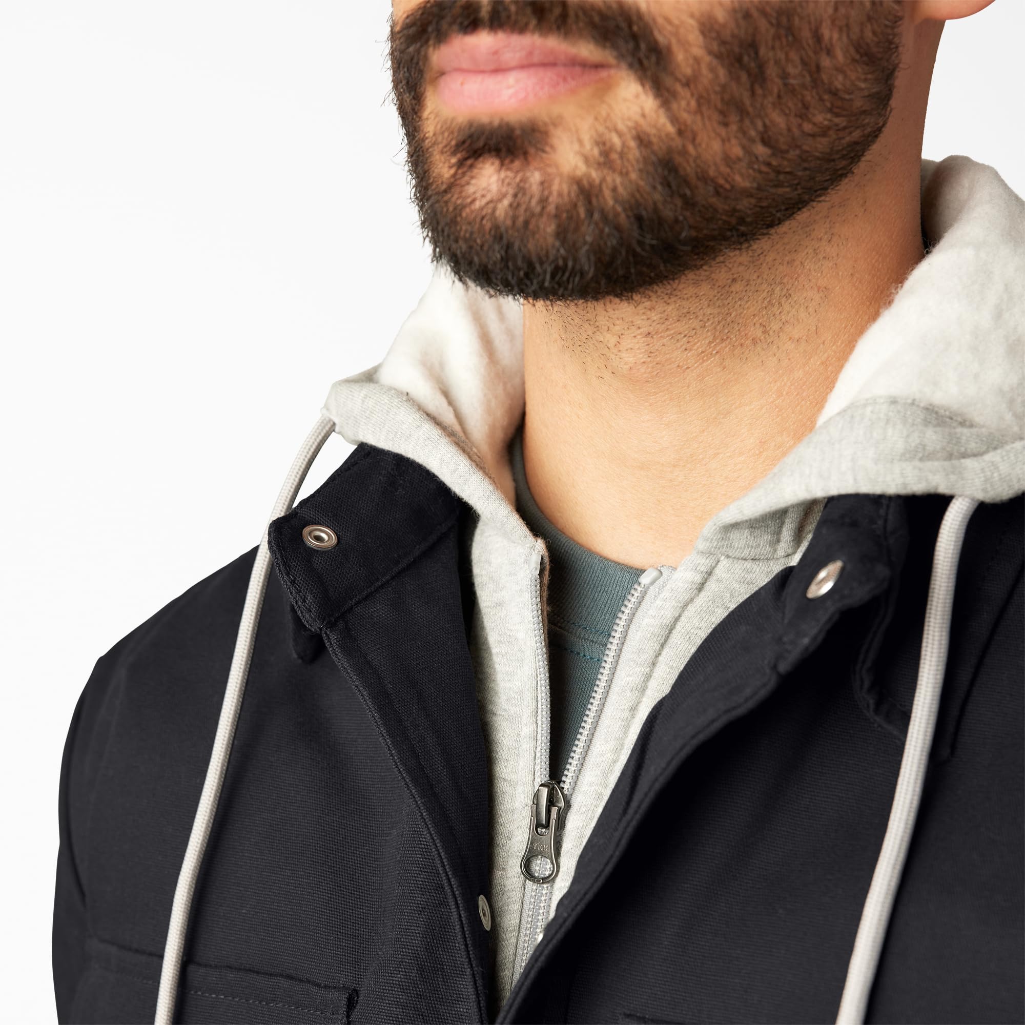 Dickies Men's Relaxed Fit Icon Hooded Quilted Shirt Jacket - Image 4