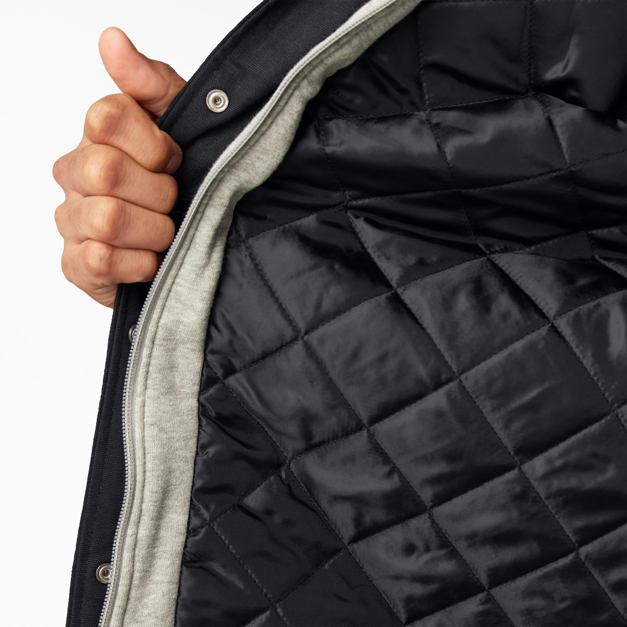Dickies Men's Relaxed Fit Icon Hooded Quilted Shirt Jacket - Image 5
