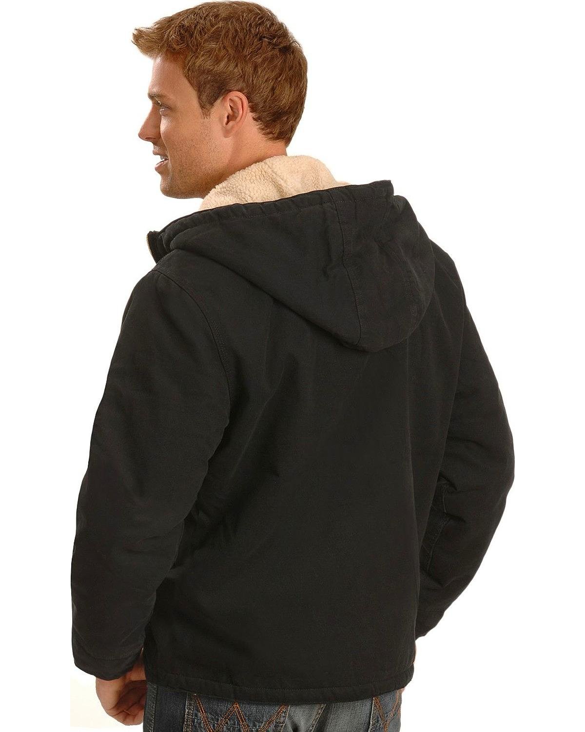 Dickies Men's Sanded Duck Sherpa Lined Hooded Jacket - Image 4