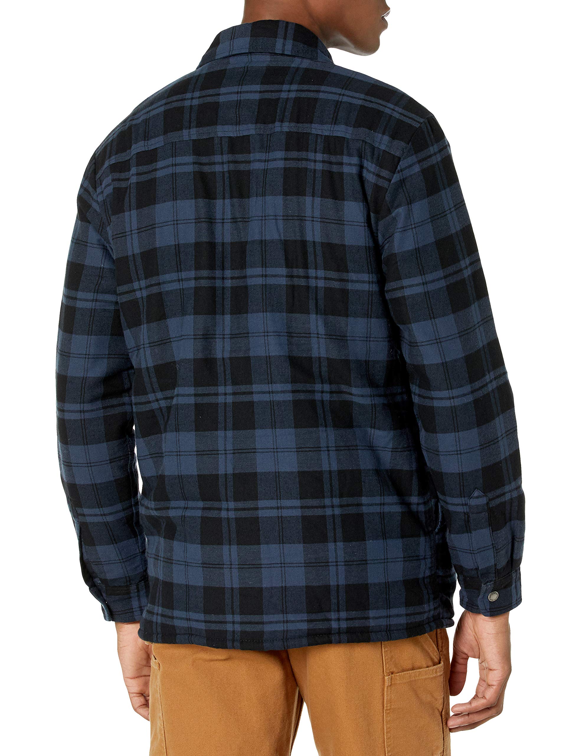 Dickies Men's Water Repellent Fleece-Lined Flannel Shirt Jacket - Image 3