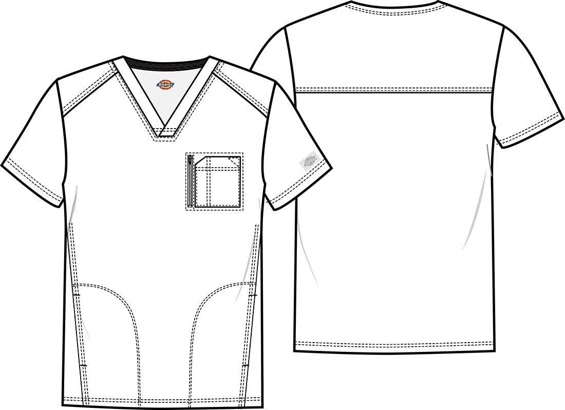 Dickies Retro Men Scrubs Top V-Neck DK930 - Image 7