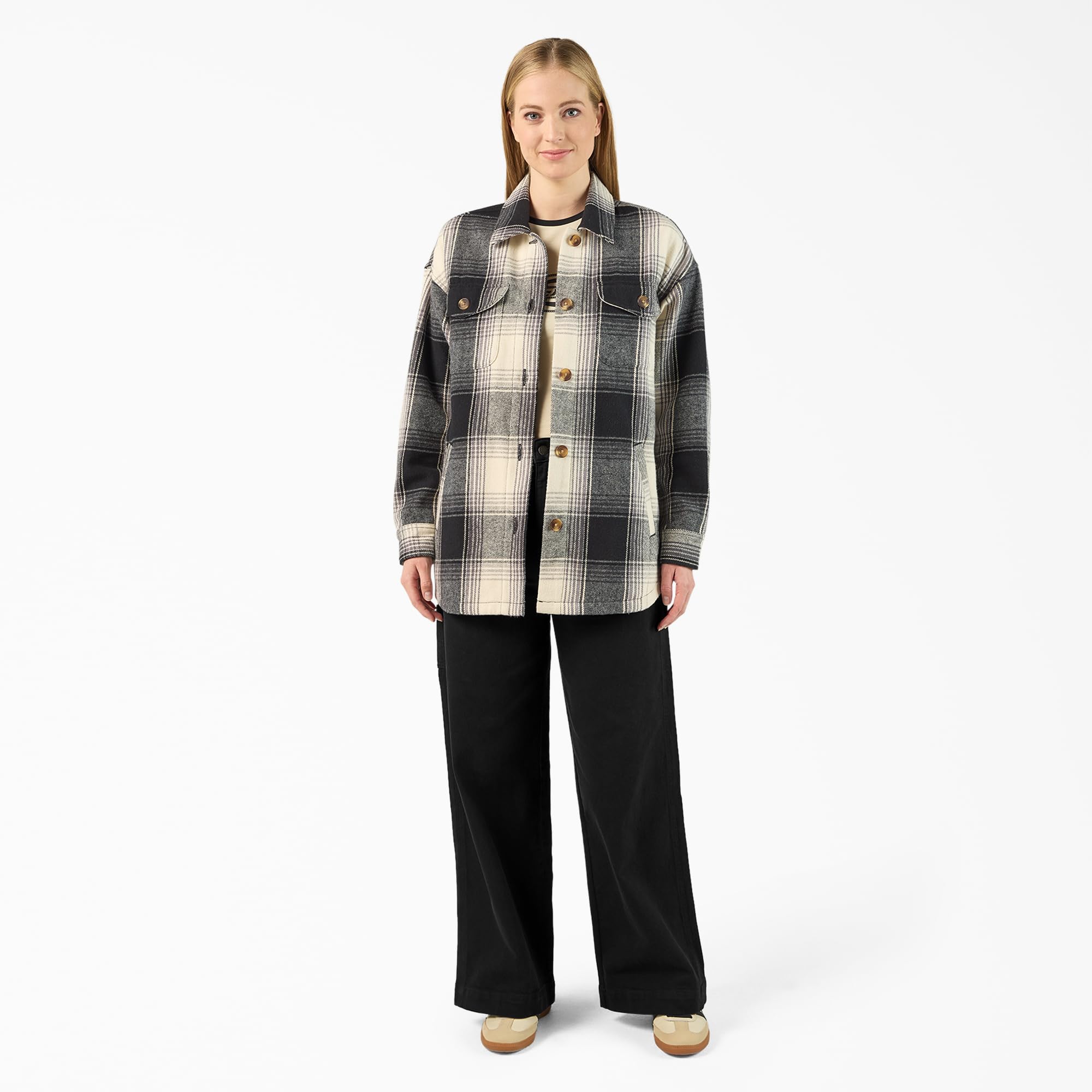 Dickies Women's Flannel Shacket - Image 3