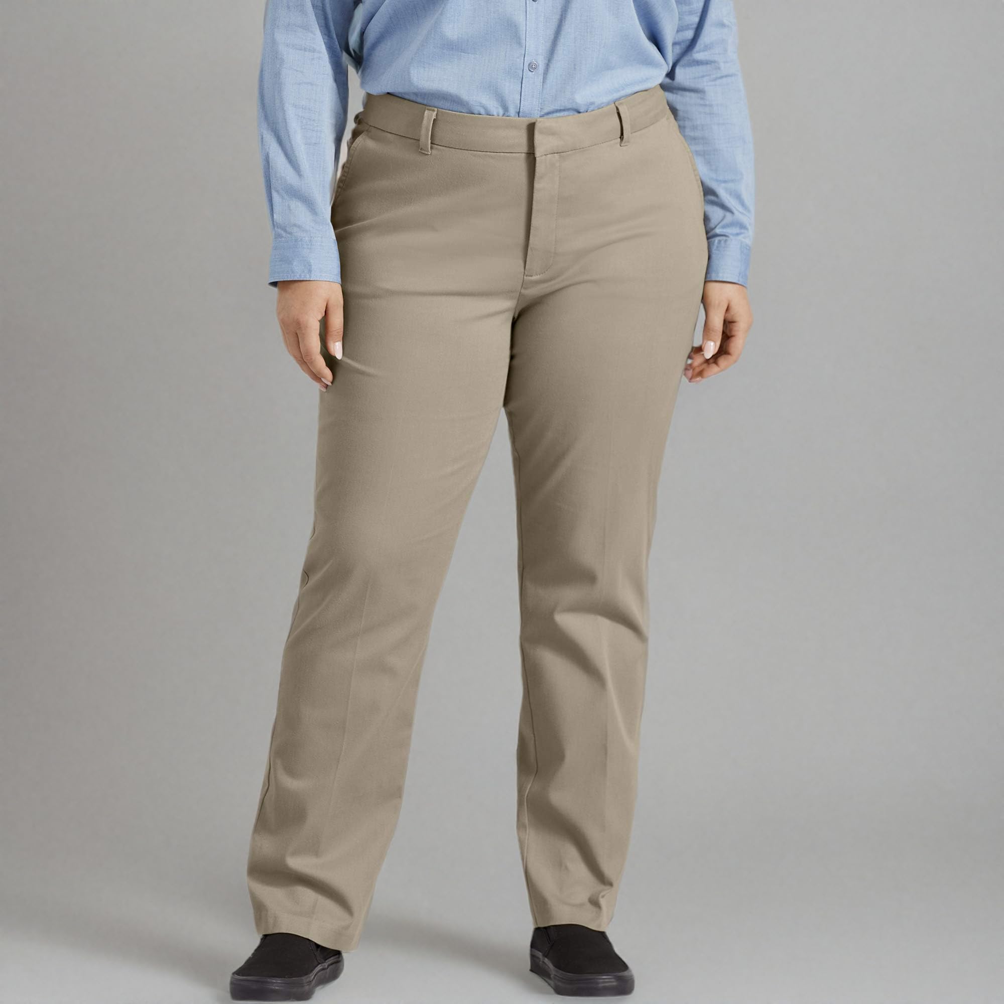 Dickies Womens Perfect Shape Straight Twill Pant - Plus - Image 4