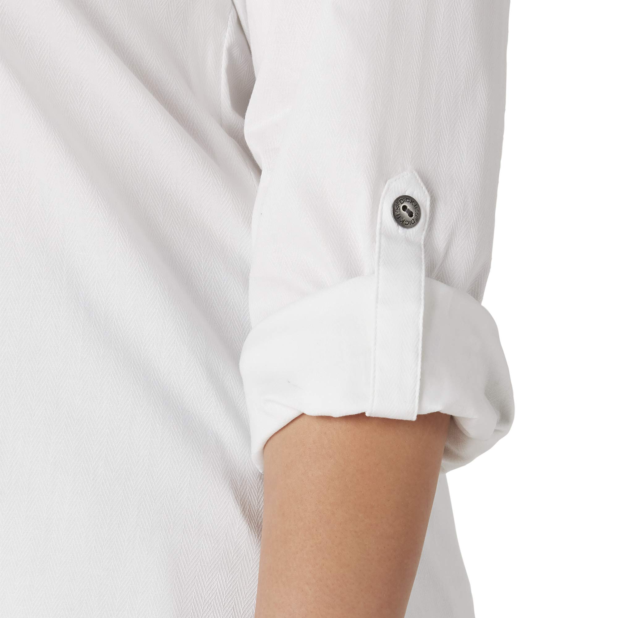 Dickies Womens Plus Size Long Sleeve Roll-tab Work Shirt - Image 3