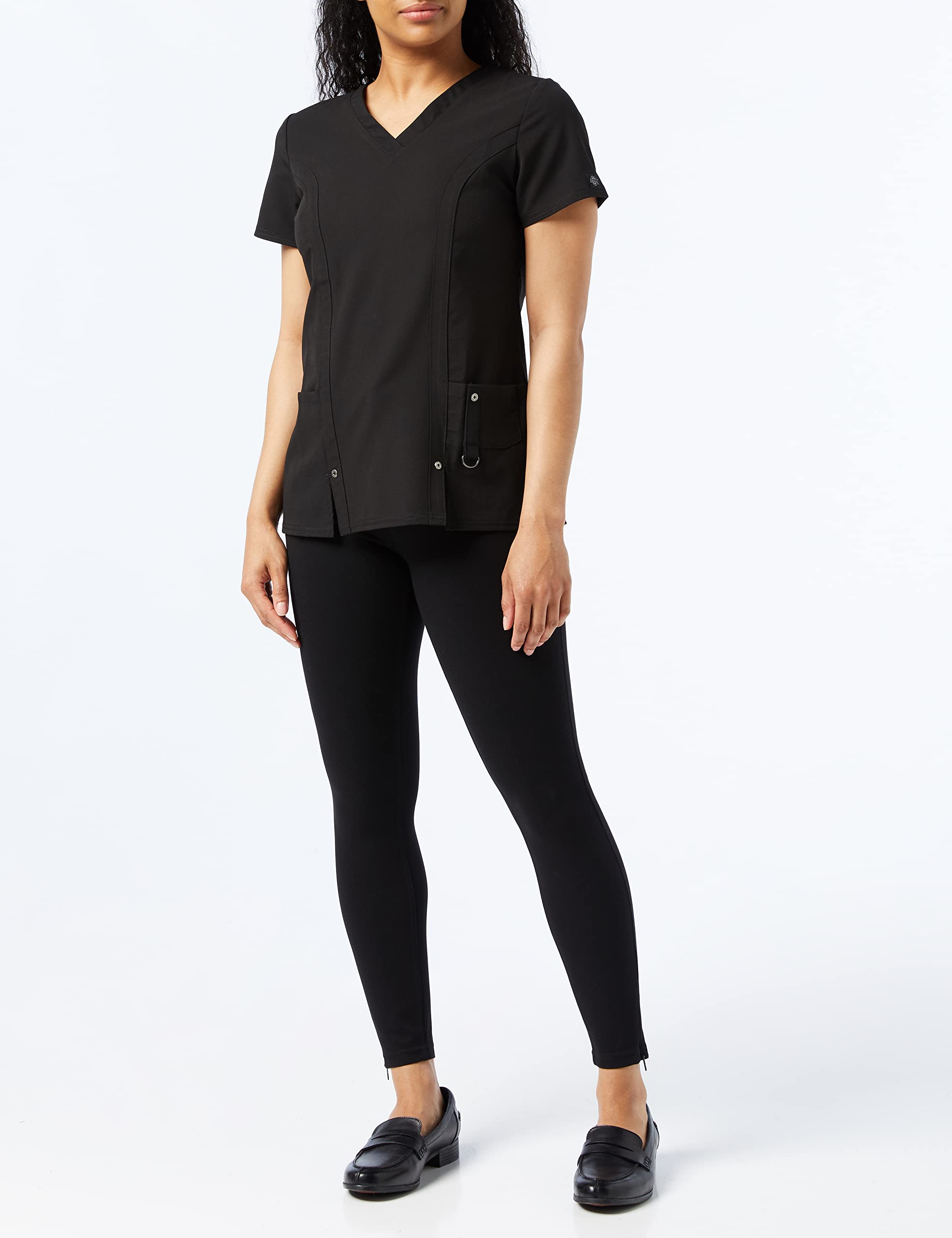 Dickies Xtreme Stretch Women Scrubs Top V-Neck 82851 - Image 4